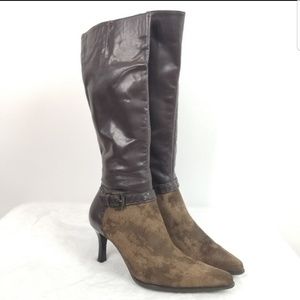 Franco Sarto Pointed Toe Side Zip Boots Sz 6